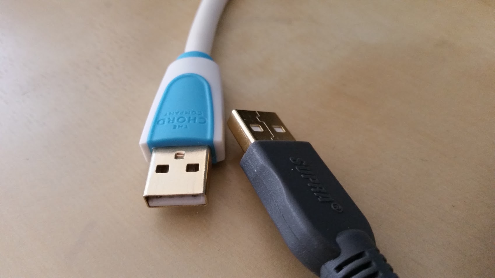 Digital Cables: Chord Company SilverPlus USB vs. Supra USB